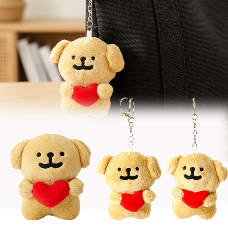 Mini Backpack Purse - 1-10 adet kalp şeklinde köpek peluş