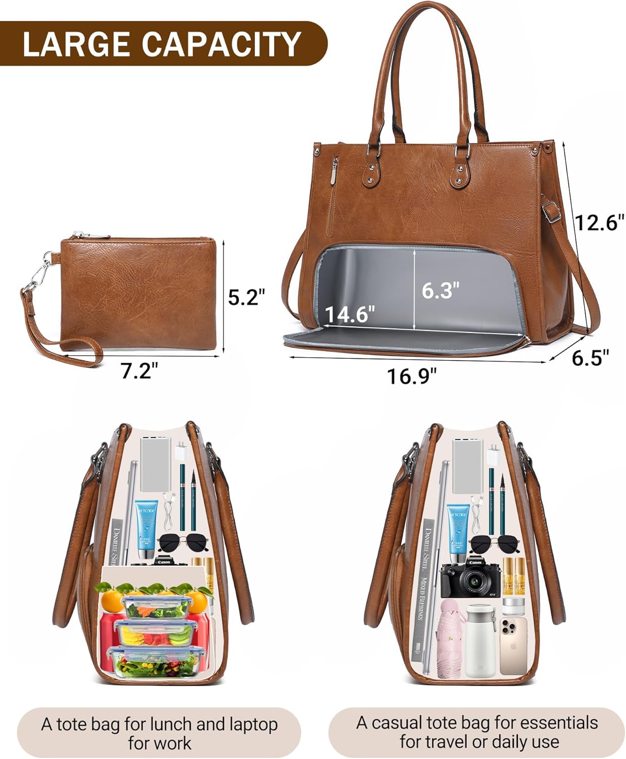 Laptop Backpack 15.6 - Kadınlar için İzoleli Beslenme Bölmeli 2'si