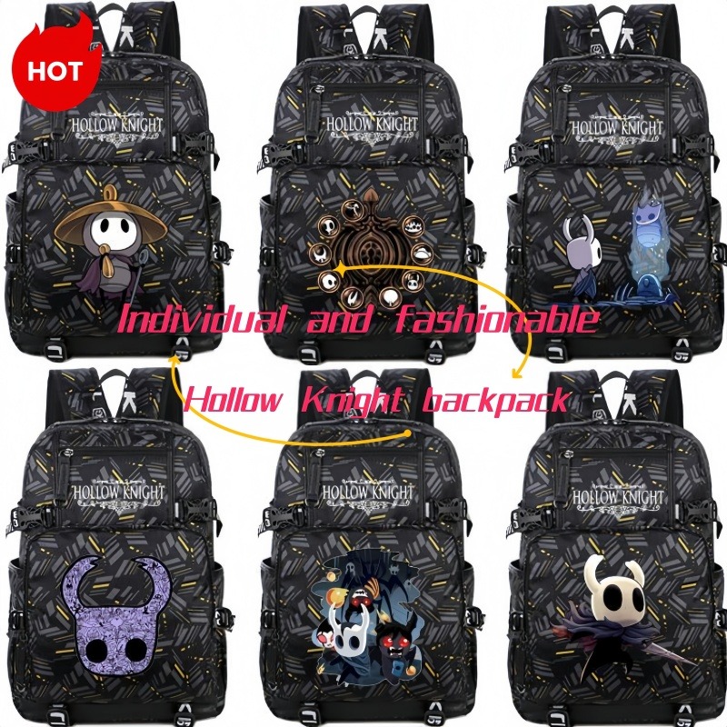 School Backpack Teen - Hollow Knight Sırt Çantası Anime Karikatür