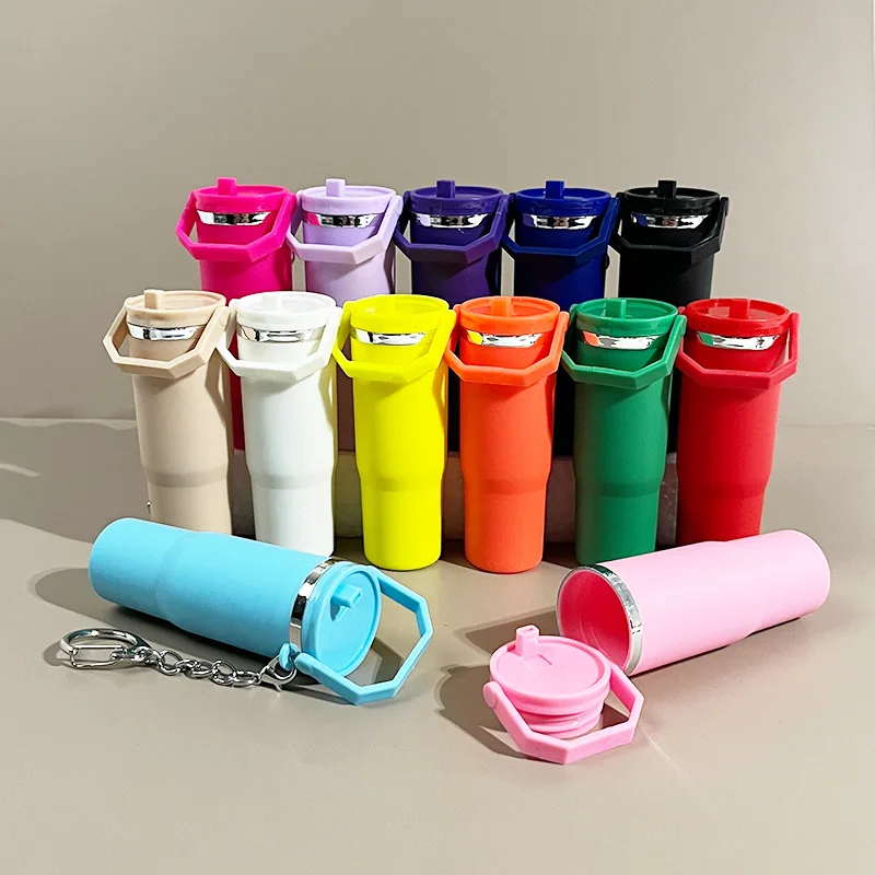 Mini Backpack Purse - Kawaii Mini Bardak Şeklinde Anahtarlık Ruj