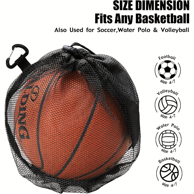 Drawstring Gym Bag - Kompakt Taşınabilir Basketbol İpli File Çantası