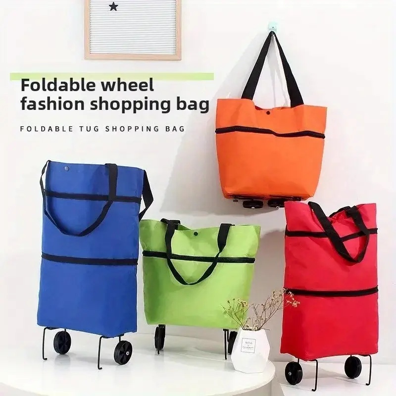 Foldable Backpack Small - Katlanabilir Tekerlekli Portatif Alışveriş Arabası |