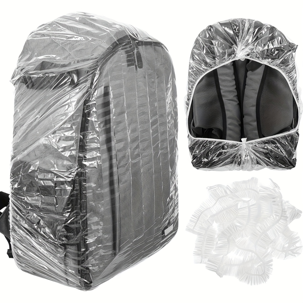 Rain Cover Backpack - 10 adet elastik tek kullanımlık sırt