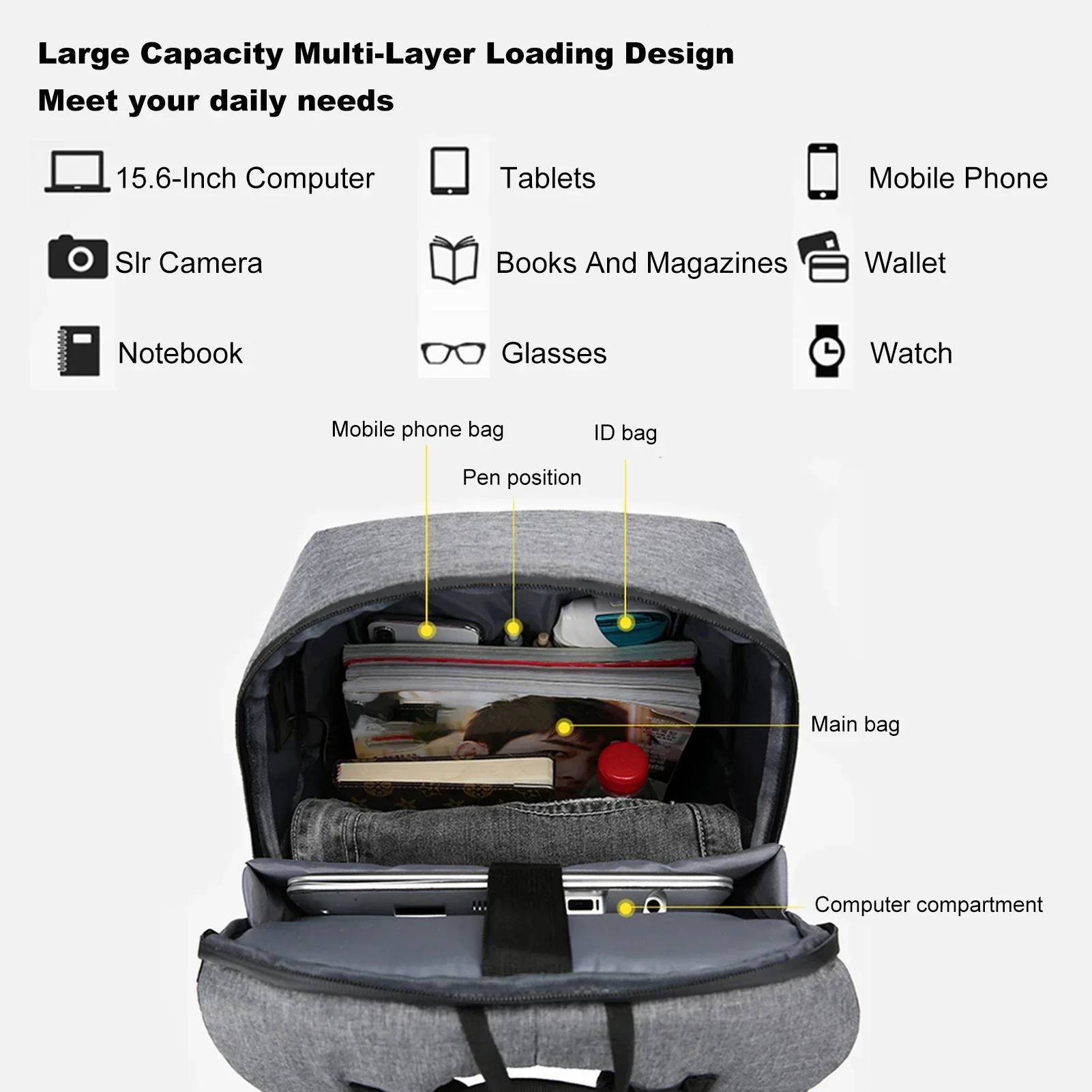 USB Bağlantı Noktalı 17 İnç La - Fashion Backpack Women incelemesi ve fiyatı