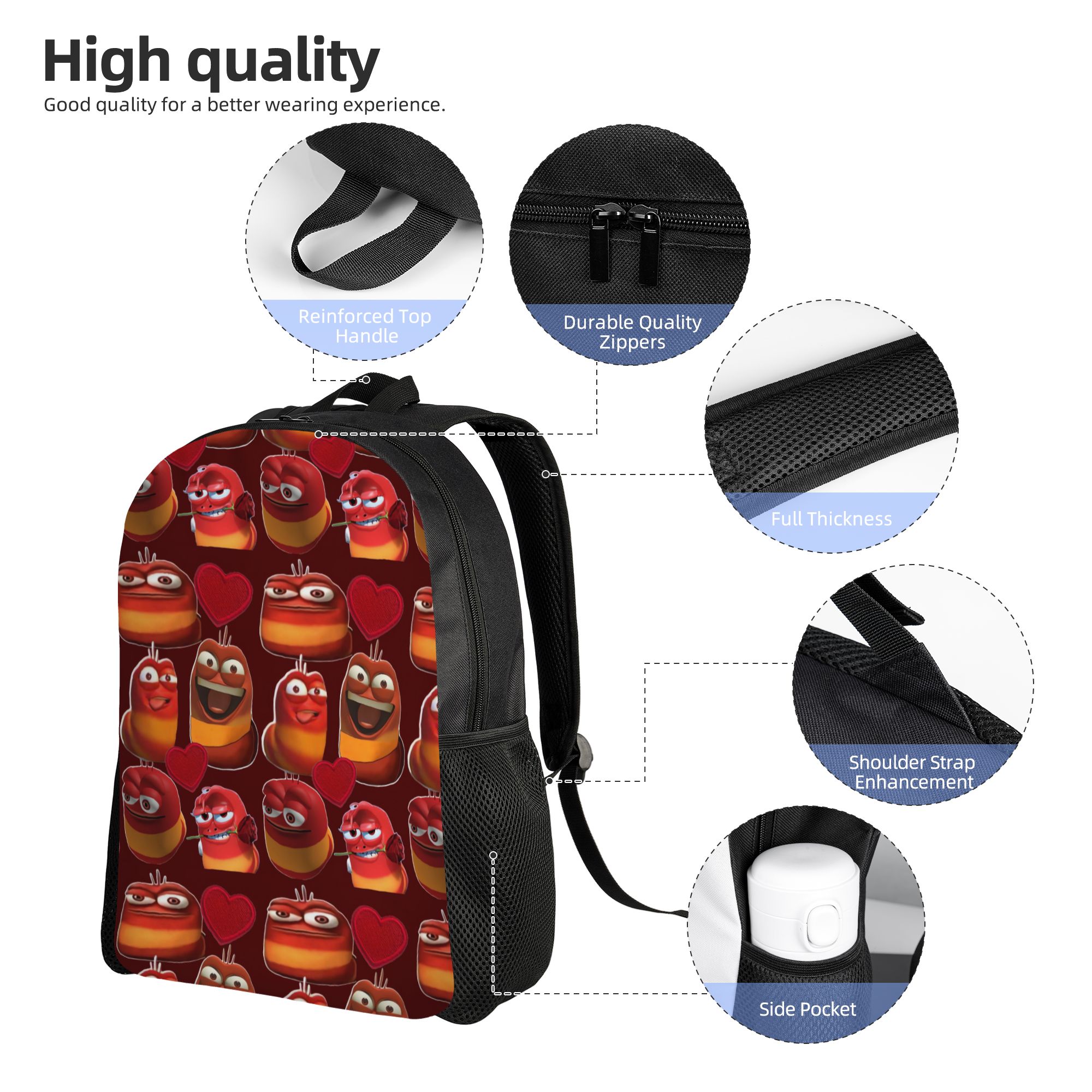 Larva Sarı Larva Kırmızı Sırt  - School Backpack Teen incelemesi ve fiyatı