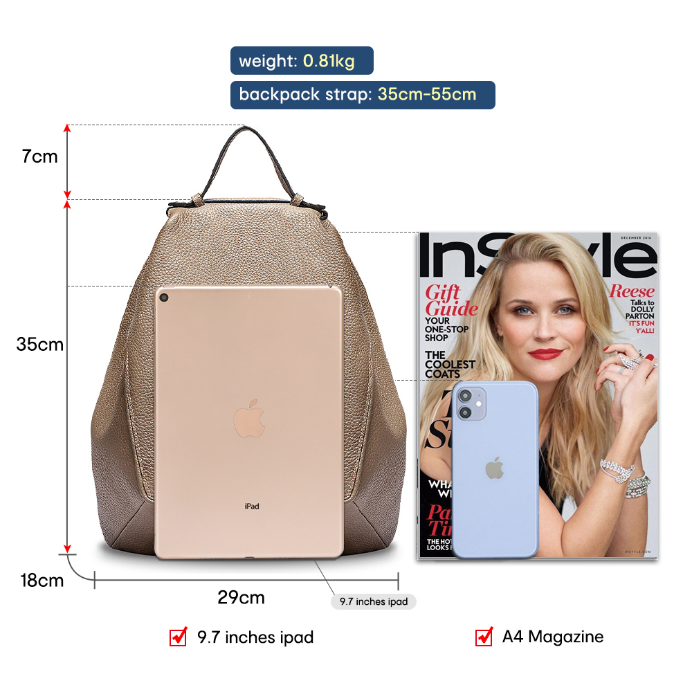 Zency Kadın 100% Hakiki Deri A - Travel Backpack Anti Theft incelemesi ve fiyatı