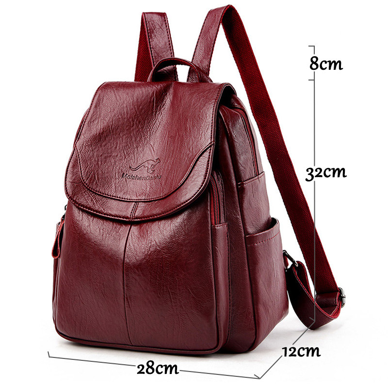 9 renk Kadın Yumuşak Deri Sırt - Leather Backpack Vintage incelemesi ve fiyatı