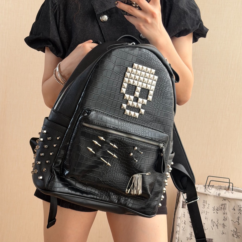 Orijinal Siyah Timsah Desenli  - Fashion Backpack Women incelemesi ve fiyatı
