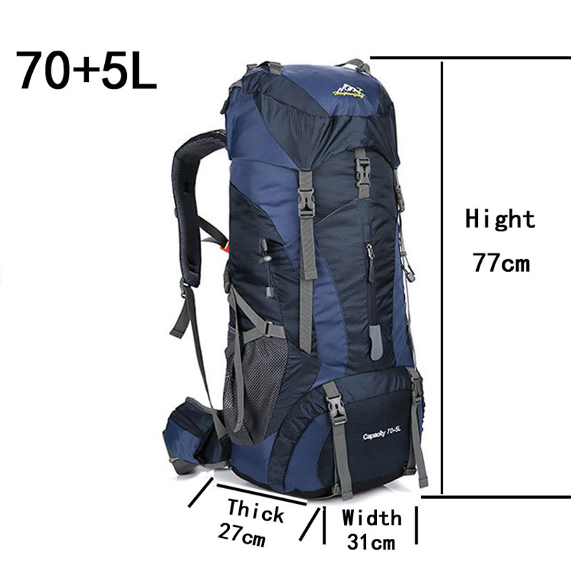 75L Erkekler Kadınlar Açık Yür - Rain Cover Backpack incelemesi ve fiyatı