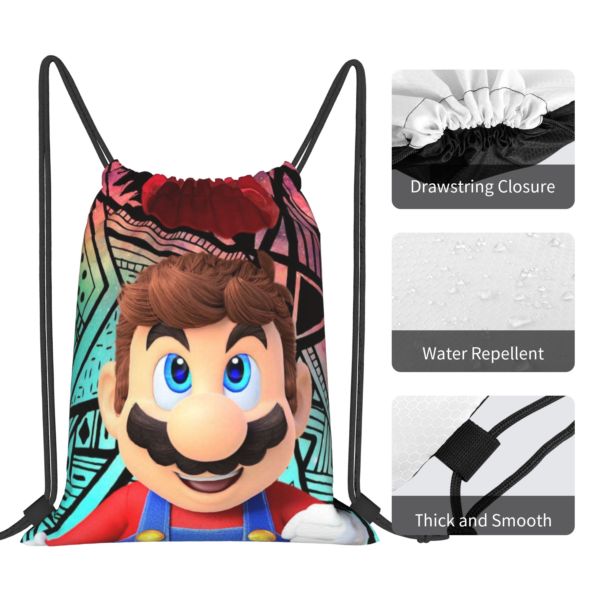 Özel M-Marioes Video Oyunu Kar - Drawstring Gym Bag incelemesi ve fiyatı