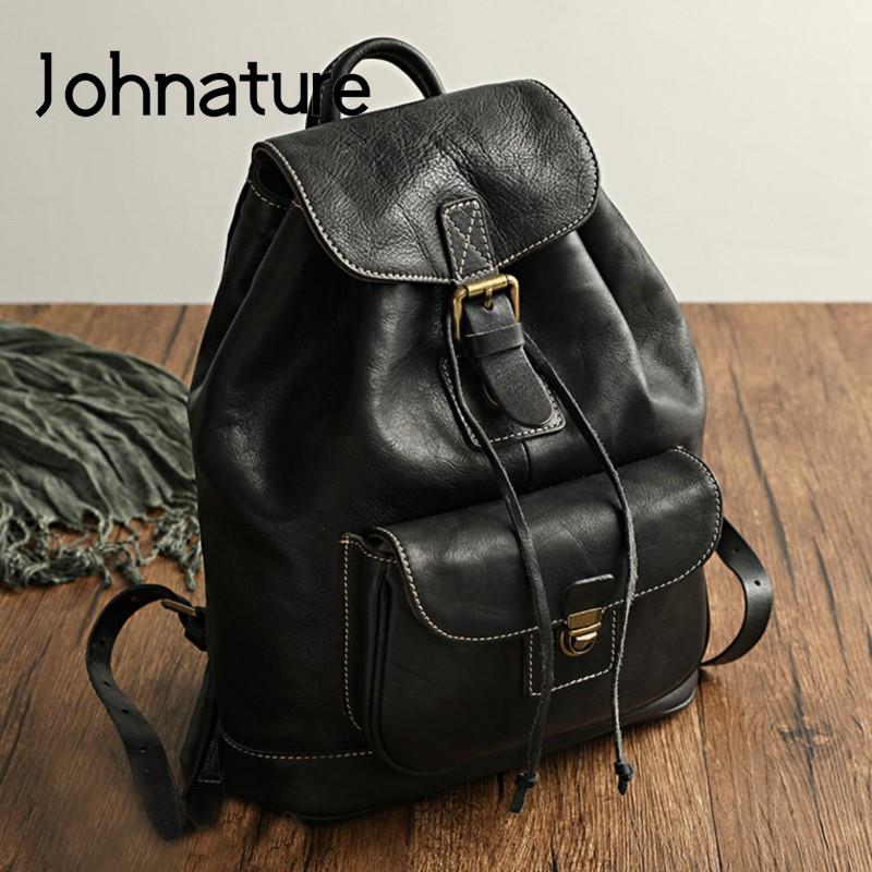 Johnature eğlence seyahat çant - Leather Backpack Vintage incelemesi ve fiyatı