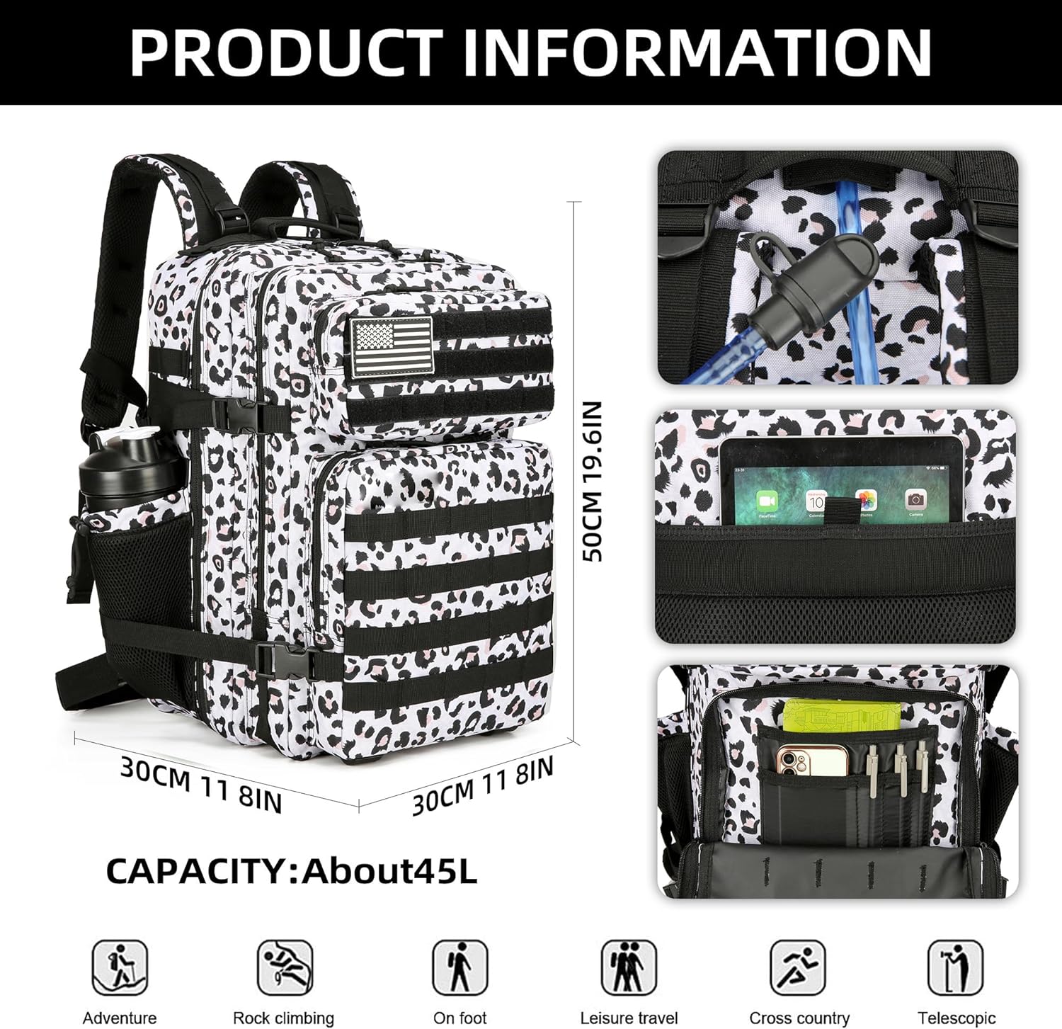 Büyük 45L 3P taktik sırt çanta - Rucksack Military Style incelemesi ve fiyatı